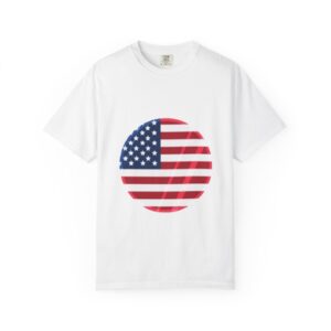 American Flag Circle T-Shirt — Patriotic USA Graphic Tee