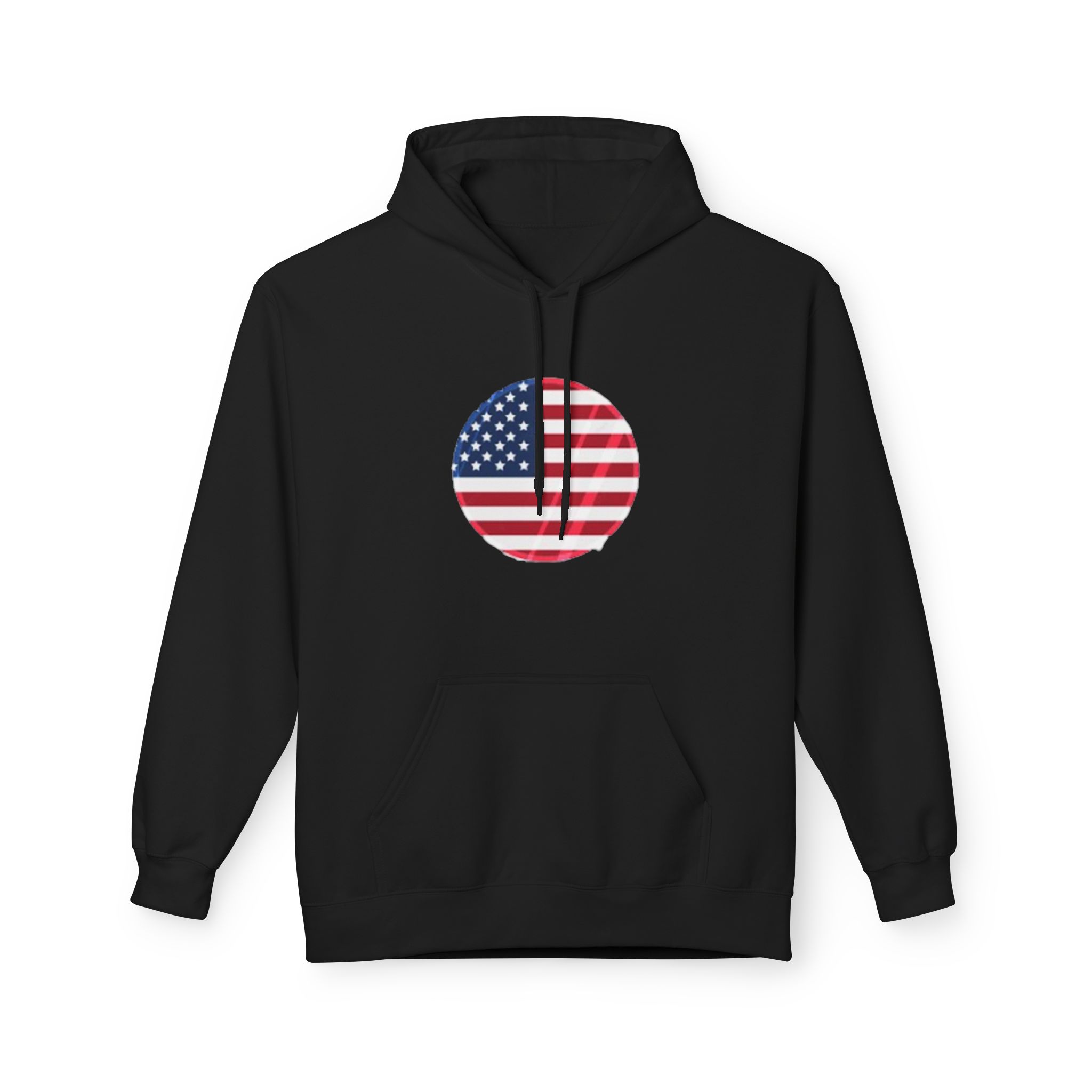 American Flag Circle Hoodie — USA Patriotic Pullover for 4th of July – Image 5