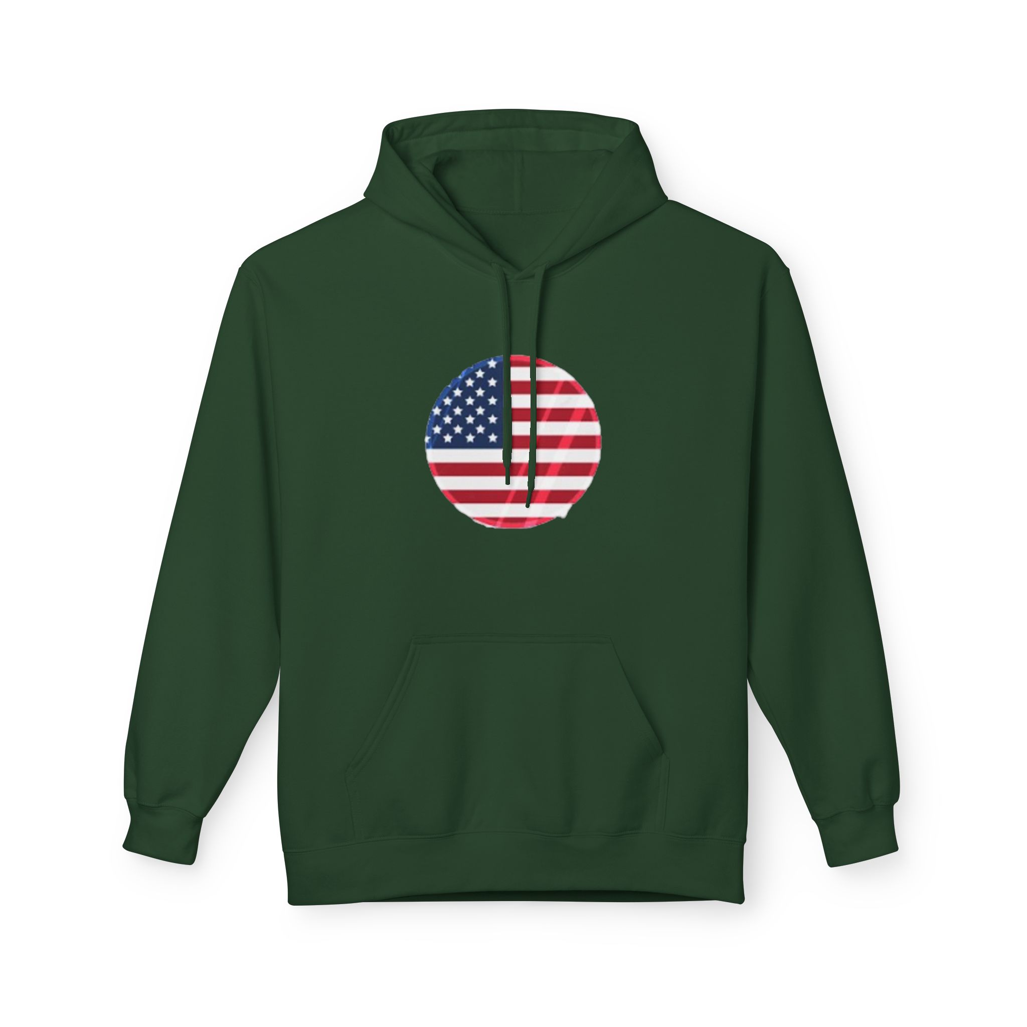 American Flag Circle Hoodie — USA Patriotic Pullover for 4th of July – Image 25